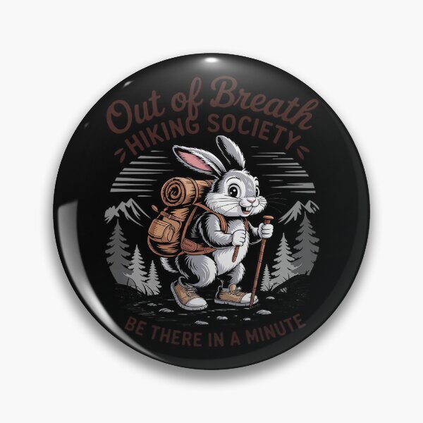 Item preview, Hiking Lover Rabbit Go Outdoor Out Of Breath Hiking Society designed and sold by ProudForFunny.