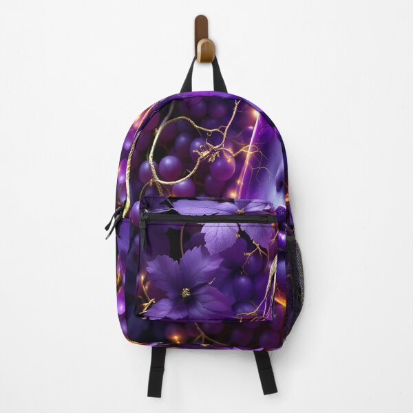 Item preview, Violet Opulence Goddess – Surreal Purple Fantasy Floral Portrait designed and sold by DreamyWallVibes.