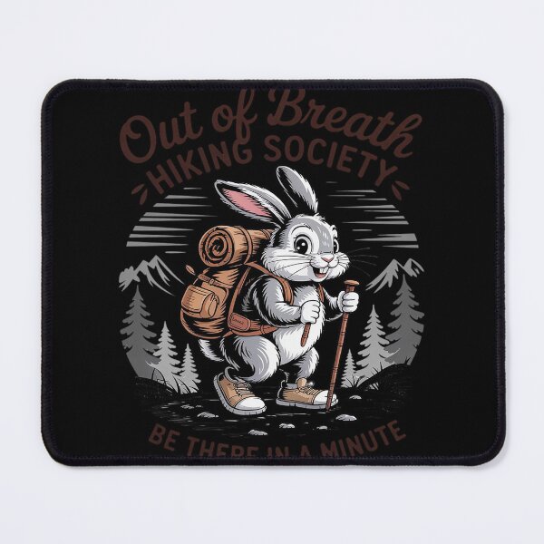 Item preview, Hiking Lover Rabbit Go Outdoor Out Of Breath Hiking Society designed and sold by ProudForFunny.