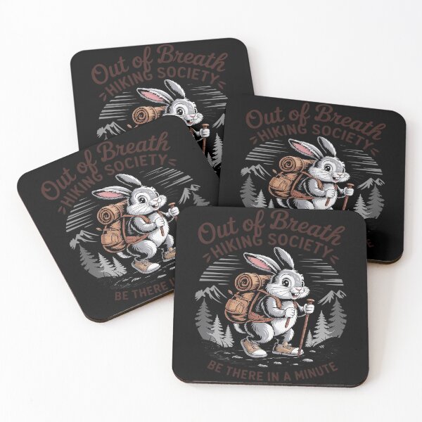 Item preview, Hiking Lover Rabbit Go Outdoor Out Of Breath Hiking Society designed and sold by ProudForFunny.