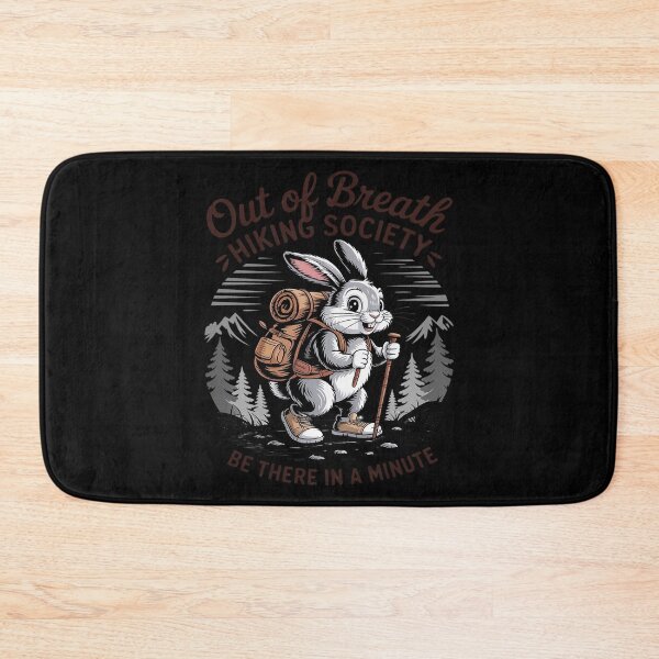 Item preview, Hiking Lover Rabbit Go Outdoor Out Of Breath Hiking Society designed and sold by ProudForFunny.