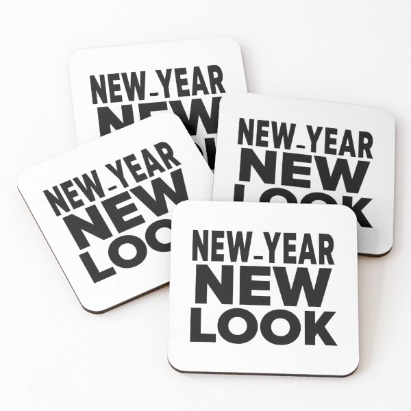 Item preview, New Year New Look Minimal black typography Quote designed and sold by Nordic Echo.