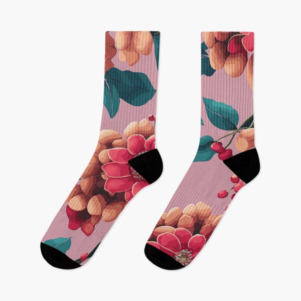 Item preview, Blush Pink and Beige Floral Pattern with Elegant Botanical Flowers designed and sold by FANTASTIC-N.