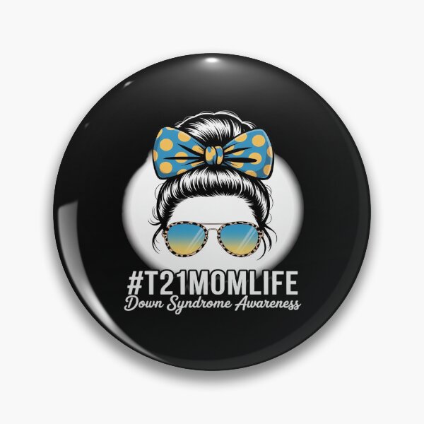 Item preview, Down Syndrome Mom Life Messy Bun Down Syndrome Awareness designed and sold by JessicaWalshdf.