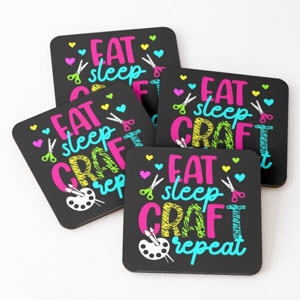 Item preview, Eat Sleep Craft Repeat Crafting Crafter designed and sold by markettathorn.