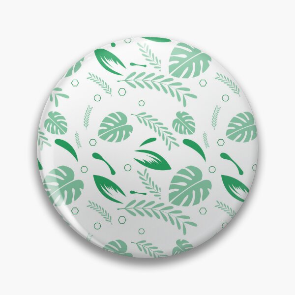 Item preview, Green Leaf Pattern on White Background Botanical Design designed and sold by FANTASTIC-N.