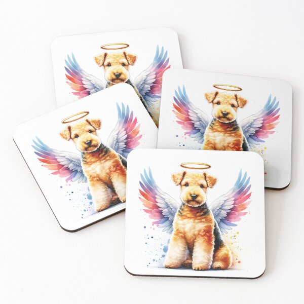 Item preview, Watercolor Lakeland Terrier Angel designed and sold by TheAnimalZ00.