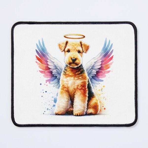 Item preview, Watercolor Lakeland Terrier Angel designed and sold by TheAnimalZ00.