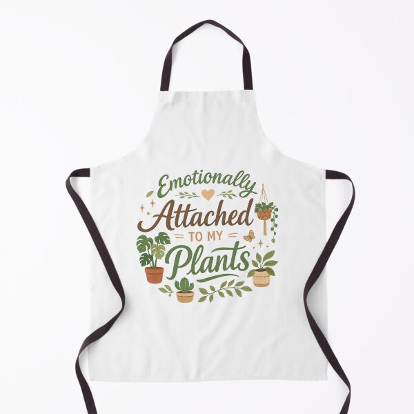 Item preview, Emotionally Attached to My Plants – Introverted Plant Lover Aesthetic designed and sold by PopPizzazz.