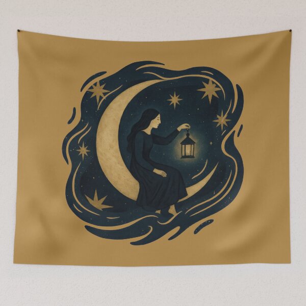 Item preview, Lantern Dreams On A Crescent Moon designed and sold by EdvvinStudios.