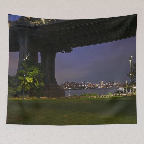Item preview, View of Williamsburg Bridge from under the Manhattan Bridge designed and sold by NYConlineStore.