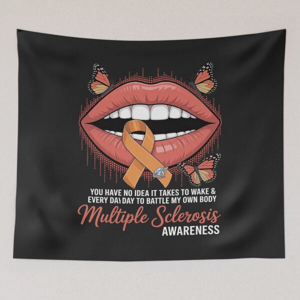 Item preview, Dripping Lips Butterflies Multiple Sclerosis Awareness designed and sold by JessicaWalshdf.