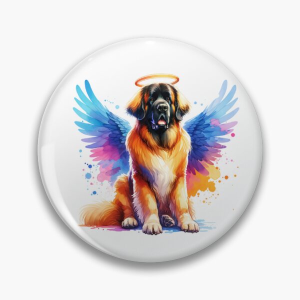 Item preview, Watercolor Leonberger Angel designed and sold by TheAnimalZ00.