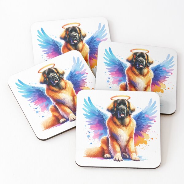 Item preview, Watercolor Leonberger Angel designed and sold by TheAnimalZ00.