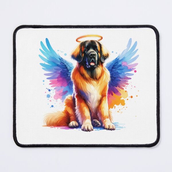 Item preview, Watercolor Leonberger Angel designed and sold by TheAnimalZ00.