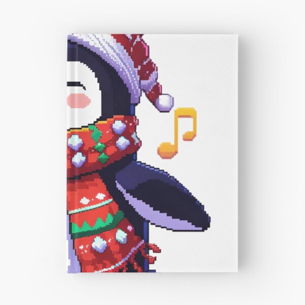 Item preview, Cozy Penguin Carol Singer Pixel Sticker designed and sold by BankMano.