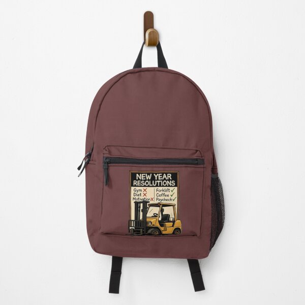 Item preview, New Year Resolutions – Forklift, Coffee, Paycheck designed and sold by RetroNibylander.