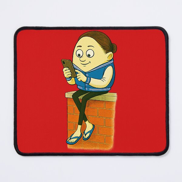 Item preview, LOS CLIPS EN MI CELULAR - Funny Humpty Dumpty Phone Addict designed and sold by Urban-InkStudio.