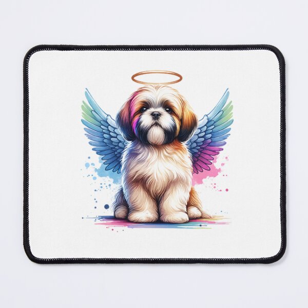 Item preview, Watercolor Lhasa Apso Angel designed and sold by TheAnimalZ00.