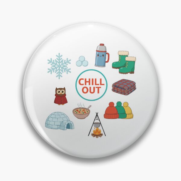 Item preview, Chill Out Winter Cozy Icons Illustration designed and sold by graphicnew.