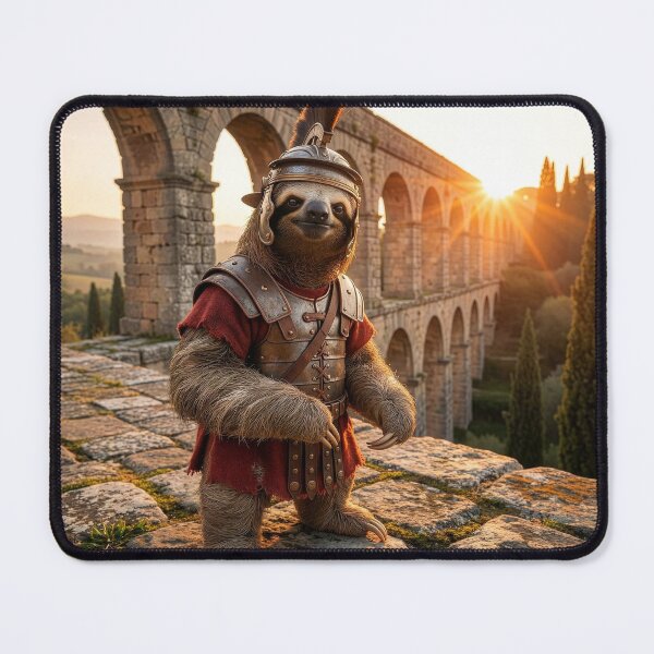 Item preview, Slow but Vigilant Roman Sloth Centurion on Duty designed and sold by Tridentulus.