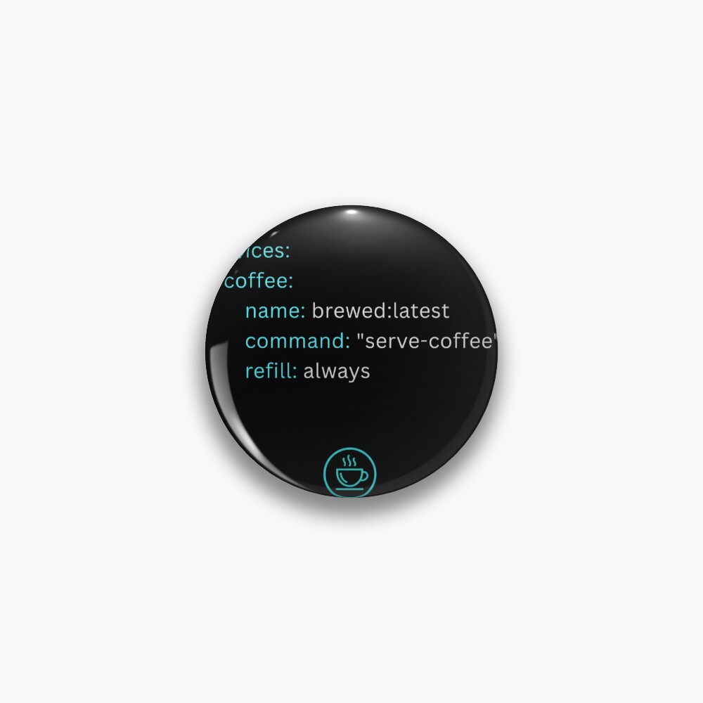 Item preview, Pin designed and sold by Coffee-Code.