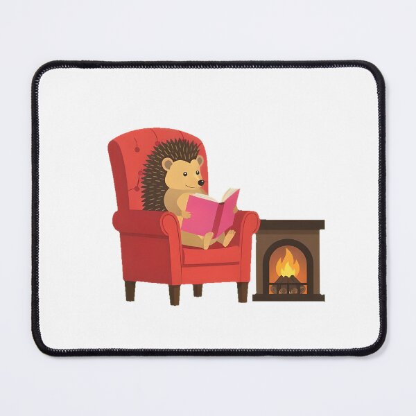 Item preview, Cozy Night with Hedgehog by Fireplace designed and sold by SunkenCost.