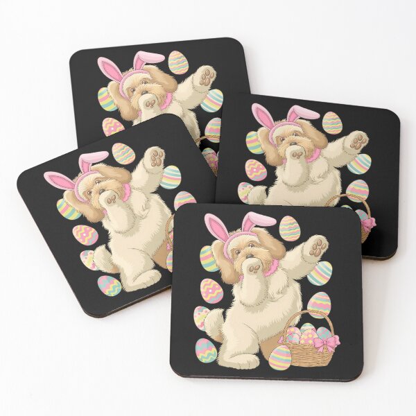 Item preview, Dabbing Easter Bunny Bernedoodle Dog designed and sold by Morphologiona.