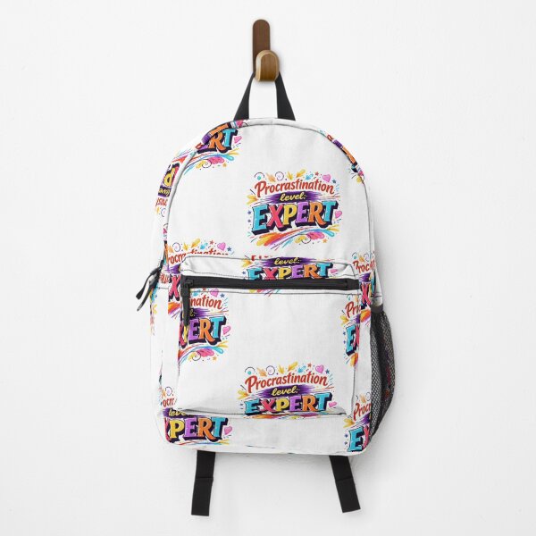 Item preview, Procrastination Level Expert Funny Colorful Typography Design designed and sold by anandsiva2703.