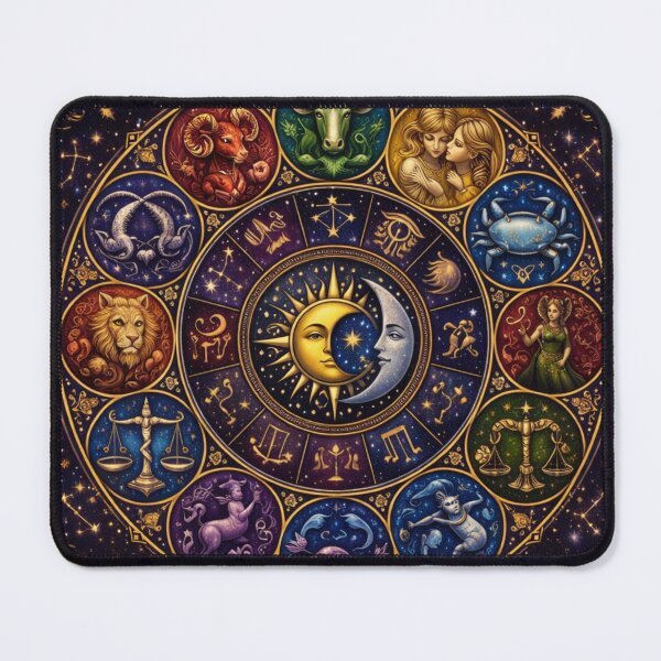 Item preview, Zodiac Lucky Charm - Astrology Signs Celestial Guide Mystical Lucky Colors T-Shirt designed and sold by goodcrystals.