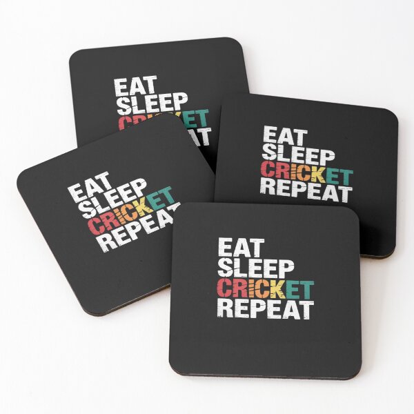 Item preview, EAT SLEEP Cricket REPEAT Cricket Lover Athlete Coach Cricket designed and sold by JessicaWalshdf.