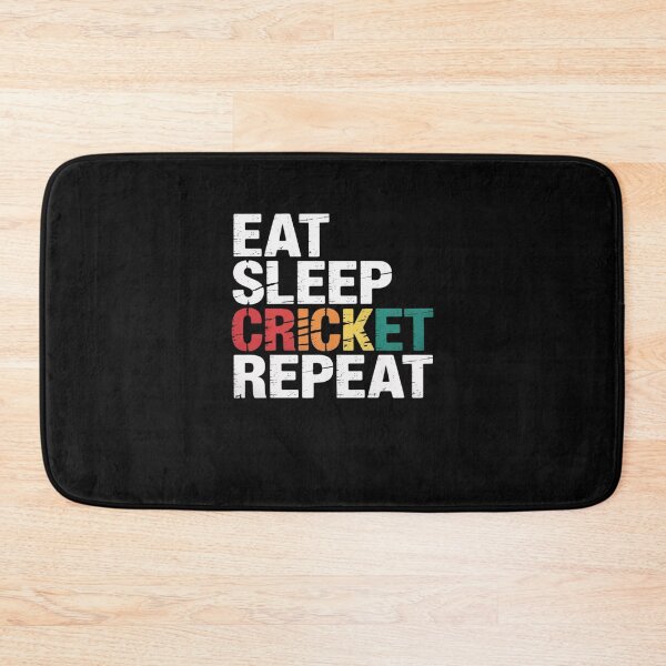 Item preview, EAT SLEEP Cricket REPEAT Cricket Lover Athlete Coach Cricket designed and sold by JessicaWalshdf.