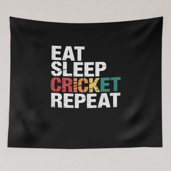 Item preview, EAT SLEEP Cricket REPEAT Cricket Lover Athlete Coach Cricket designed and sold by JessicaWalshdf.