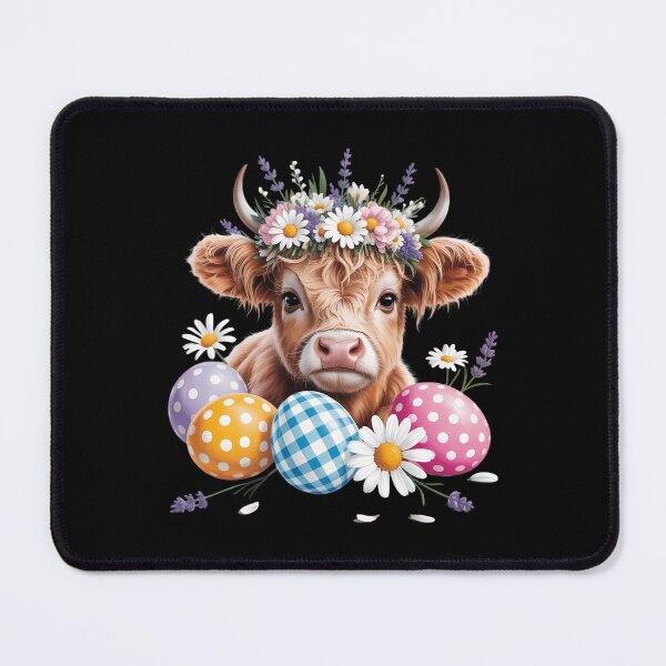 Item preview, Easter Day Highland Cow Cute Easter Bunny Farmer designed and sold by Morphologiona.