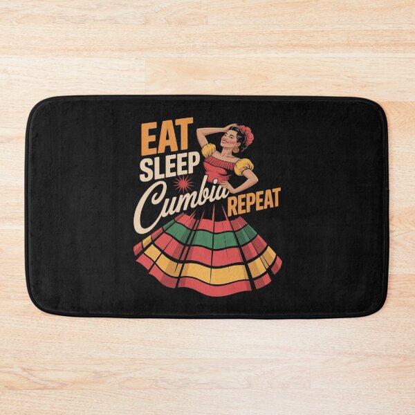 Item preview, Eat Sleep Cumbia Repeat Merengue Bachata Vallenato designed and sold by JessicaWalshdf.