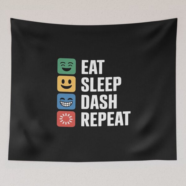 Item preview, Eat Sleep Dash Repeat Video Game Geometry Video Gamer Lover designed and sold by JessicaWalshdf.