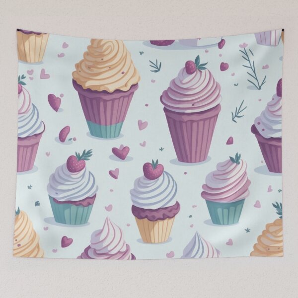 Item preview, Pastel Cupcake Pattern designed and sold by FANTASTIC-N.