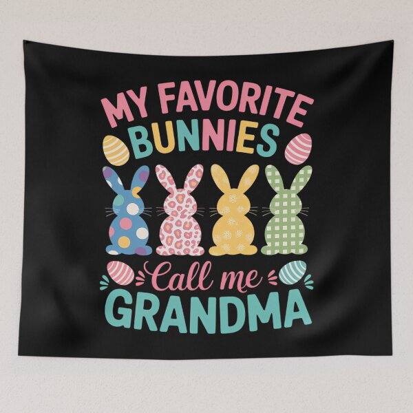 Item preview, My Favorite Bunnies Call Me Grandma Cute Easter Day designed and sold by Morphologiona.