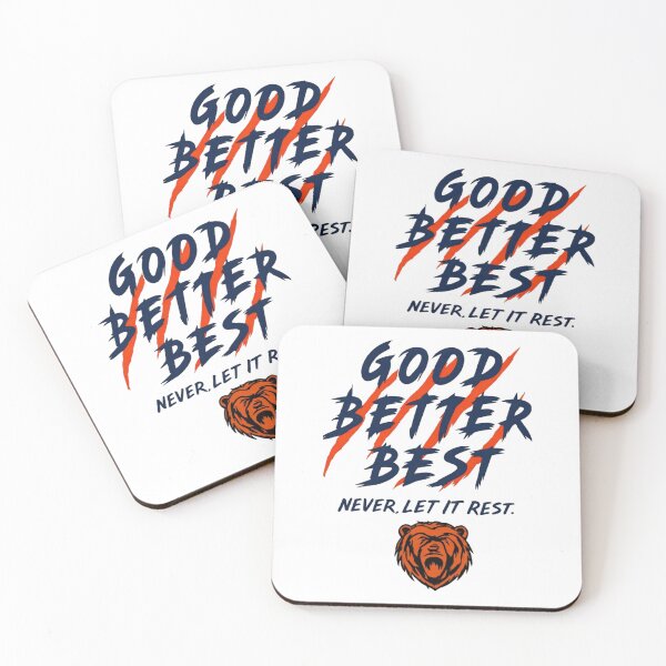 Item preview, Chicago Bears Football - Good Better Best Never Let It Rest designed and sold by ROBIRONOARTS.