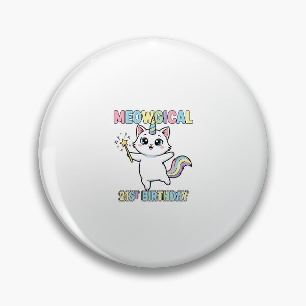 Item preview, Meowgical 21st Birthday Funny Cat designed and sold by Thetund.