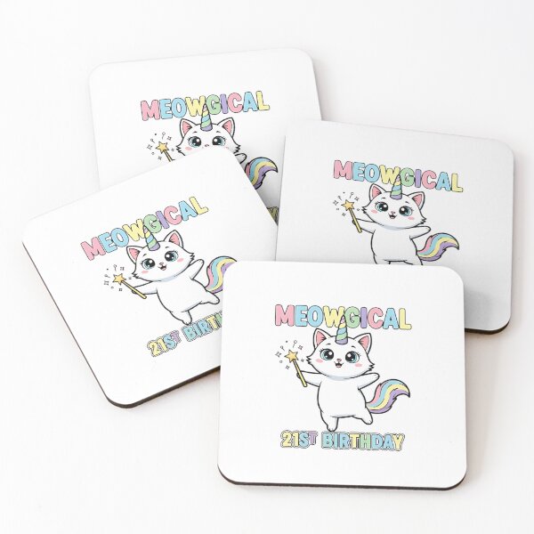 Item preview, Meowgical 21st Birthday Funny Cat designed and sold by Thetund.