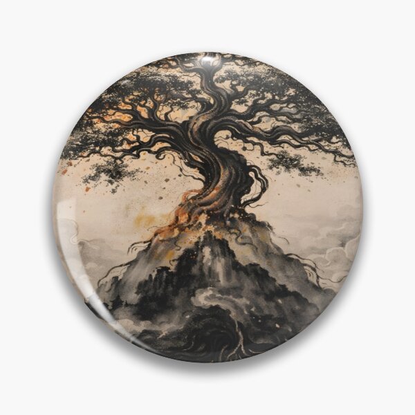Item preview, Kalpavriksha of Balance — Sumi-e Indian Fusion designed and sold by COSAIRe.