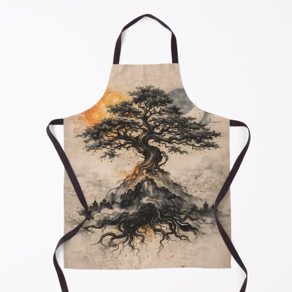 Item preview, Kalpavriksha of Balance — Sumi-e Indian Fusion designed and sold by COSAIRe.