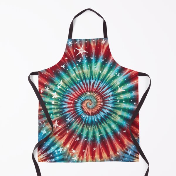 Item preview, Festive Christmas Tie Dye Spiral with Stars designed and sold by Amplify-n-Co.