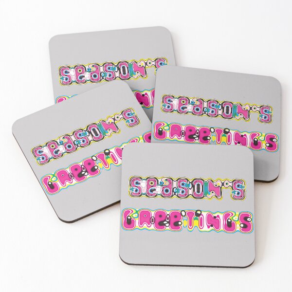 Item preview, Cheerful Lettering for Season's Greetings designed and sold by cremedecolor.