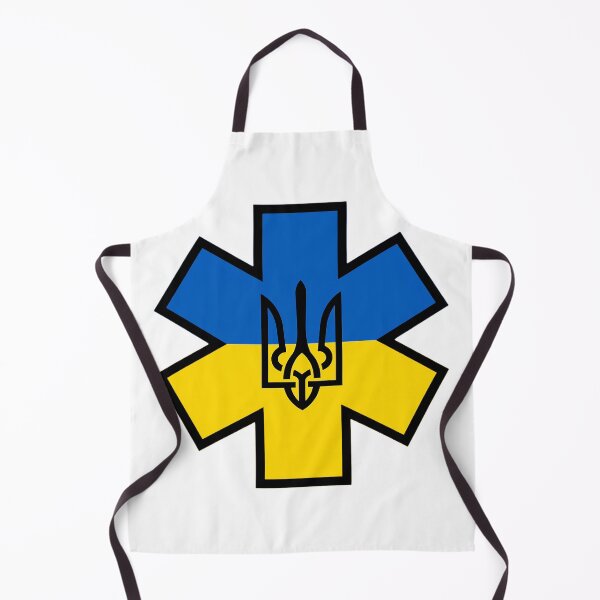 Item preview, Ukraine EMS Star of Life with Tryzub - Design 03 designed and sold by BerlinerKatzen.