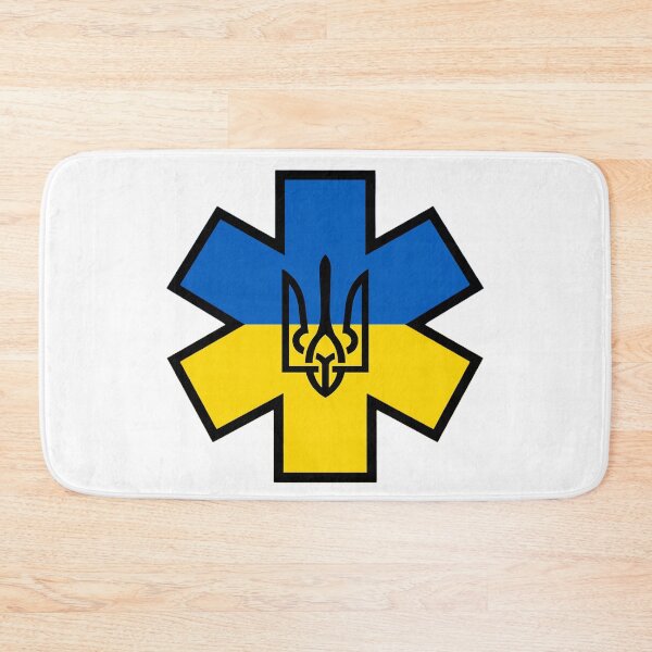 Item preview, Ukraine EMS Star of Life with Tryzub - Design 03 designed and sold by BerlinerKatzen.