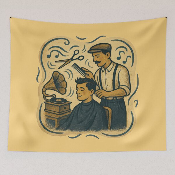 Item preview, Vintage Barber Music Ritual designed and sold by EdvvinStudios.