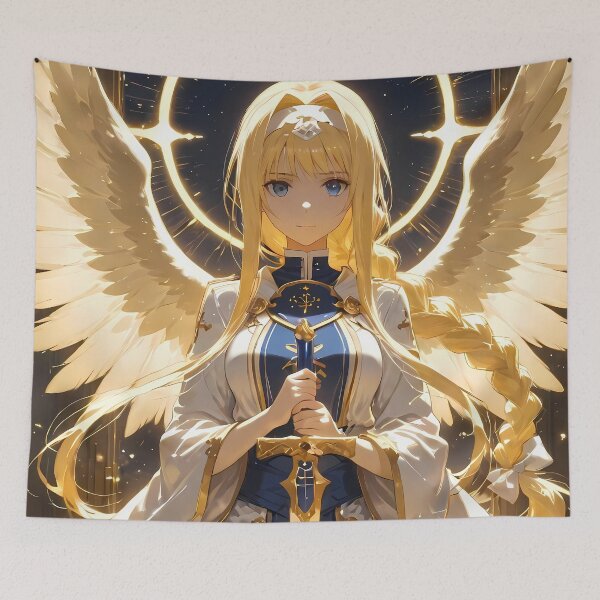 Item preview, Alice Zuberg Sword Art Online angel fantasy sacred light cathedral anime girl designed and sold by mildaclairmo.