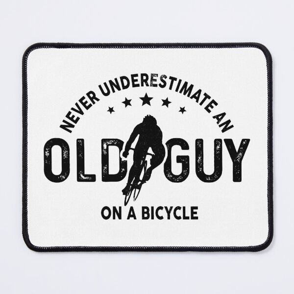 Item preview, Never Underestimate An Old Guy On A Bicycle Funny Cycling designed and sold by LounisArt.